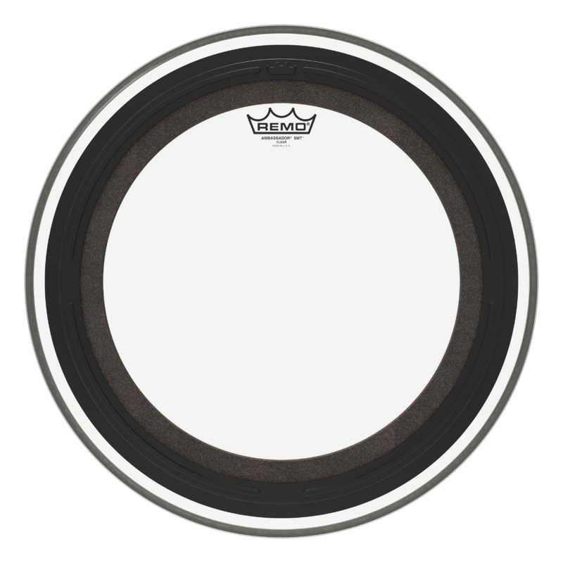 Remo BR-1318-00-SMT Ambassador SMT Clear Bass Drumhead – 18″