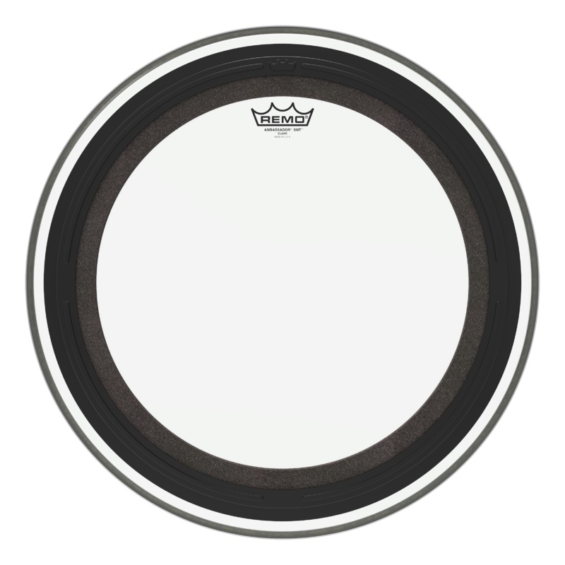 Remo BR-1320-00-SMT Ambassador SMT Clear Bass Drumhead – 20″