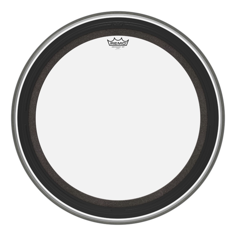 Remo BR-1324-00-SMT Ambassador SMT Clear Bass Drumhead – 24″