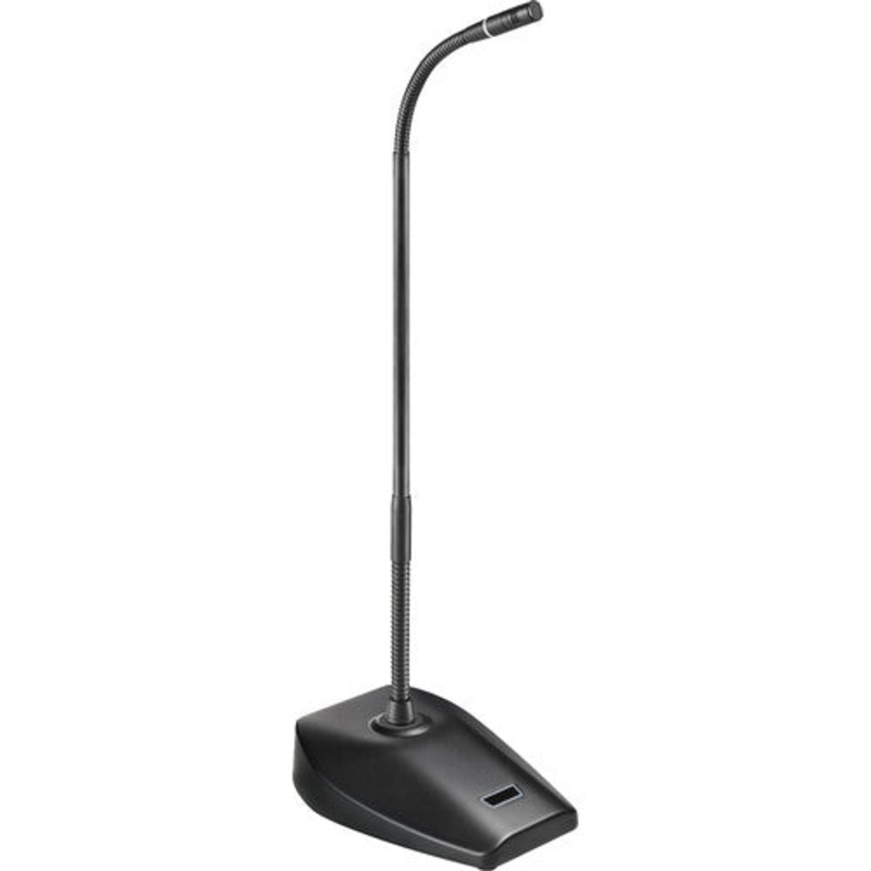 Audio-Technica ES925 Cardioid Condenser Microphone w/Gooseneck, Desk Stand Power Module & Unterminated Cable – 15.1″