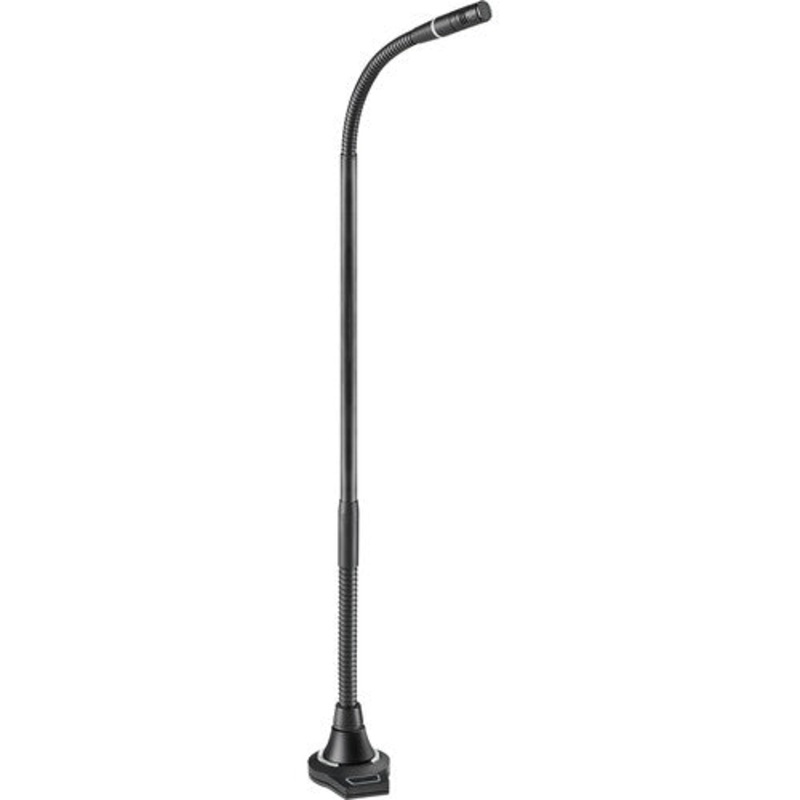 Audio-Technica ES925 Cardioid Condenser Microphone w/Gooseneck, Flush-Mount Power Module & 3-Pin XLR – 15.1″
