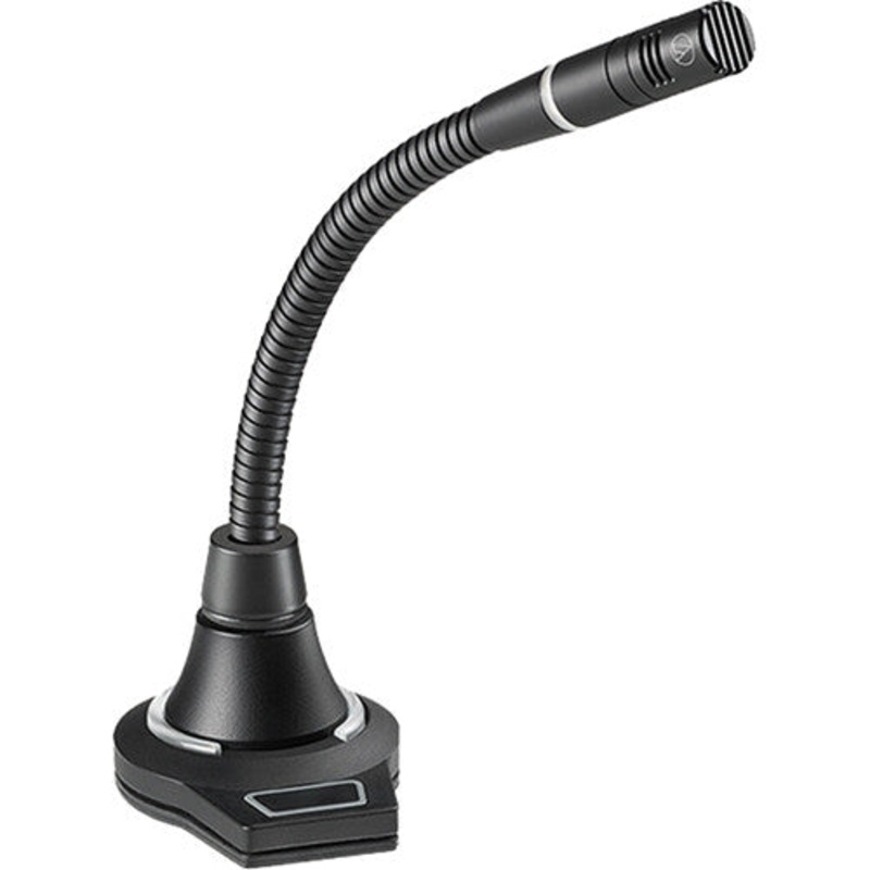 Audio-Technica ES925 Cardioid Condenser Microphone w/Gooseneck, Flush-Mount Power Module & 3-Pin XLR – 4.9″