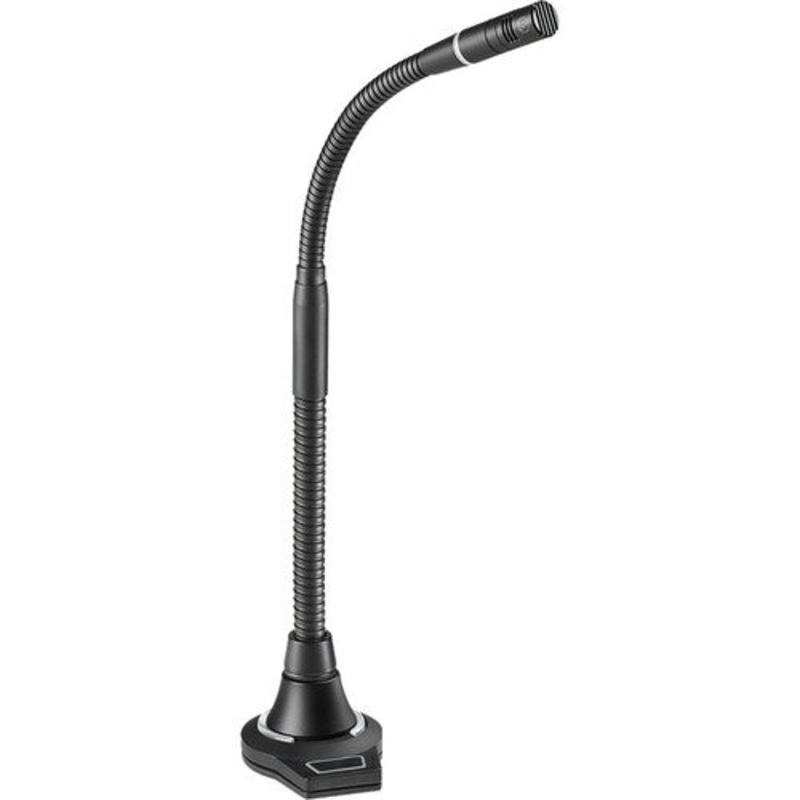 Audio-Technica ES925 Cardioid Condenser Microphone w/Gooseneck, Flush-Mount Power Module & 3-Pin XLR – 9.1″