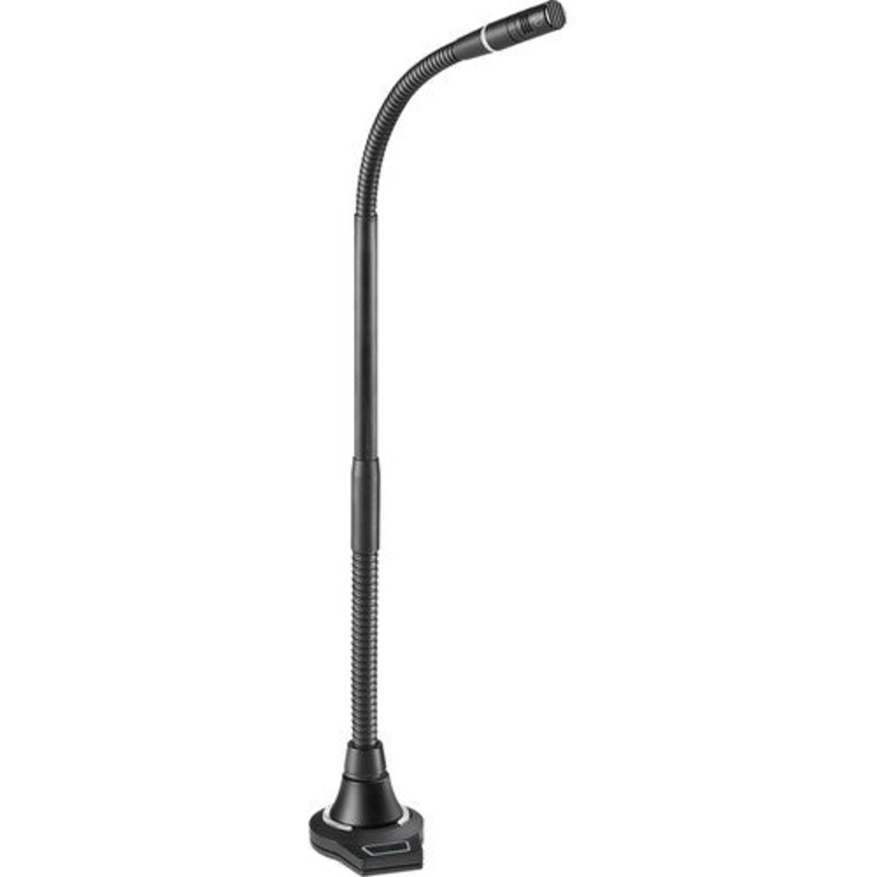 Audio-Technica ES925 Hypercardioid Condenser Microphone w/Gooseneck, Flush-Mount Power Module & 3-Pin XLR – 12.1″