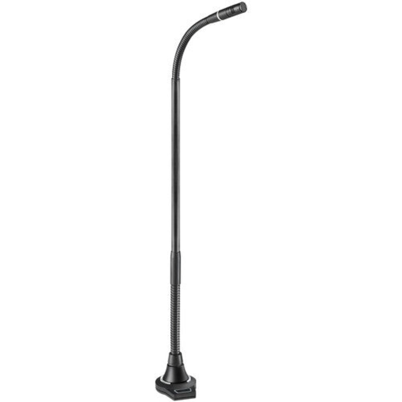 Audio-Technica ES925 Hypercardioid Condenser Microphone w/Gooseneck, Flush-Mount Power Module & 3-Pin XLR – 15.1″