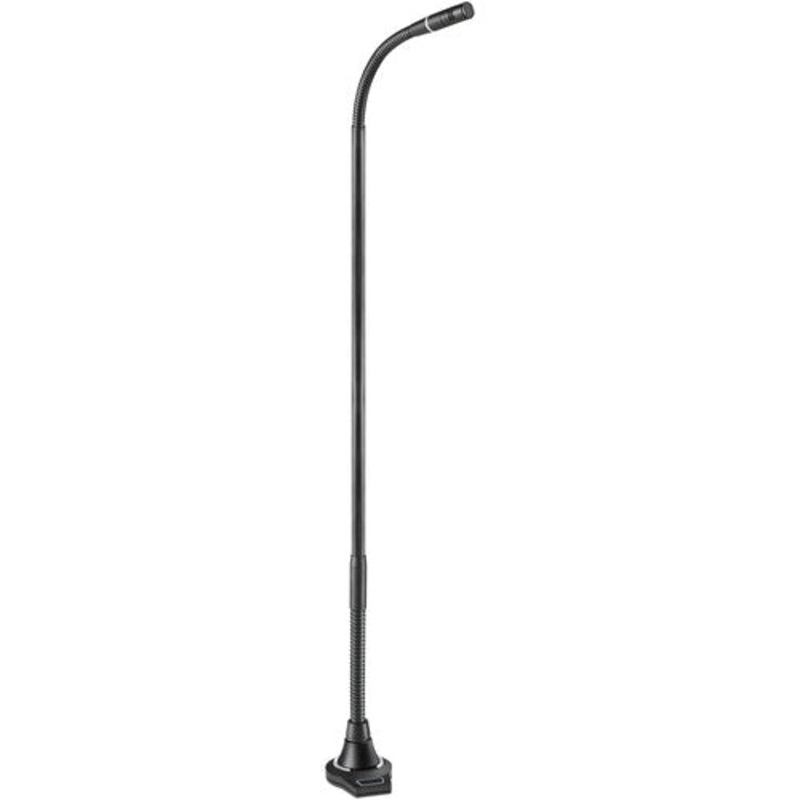 Audio-Technica ES925 Hypercardioid Condenser Microphone w/Gooseneck, Flush-Mount Power Module & 3-Pin XLR – 18.1″