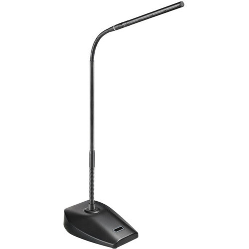 Audio-Technica ES925 MicroLine Condenser Microphone w/Gooseneck, Desk Stand Power Module & Unterminated Cable – 15.1″