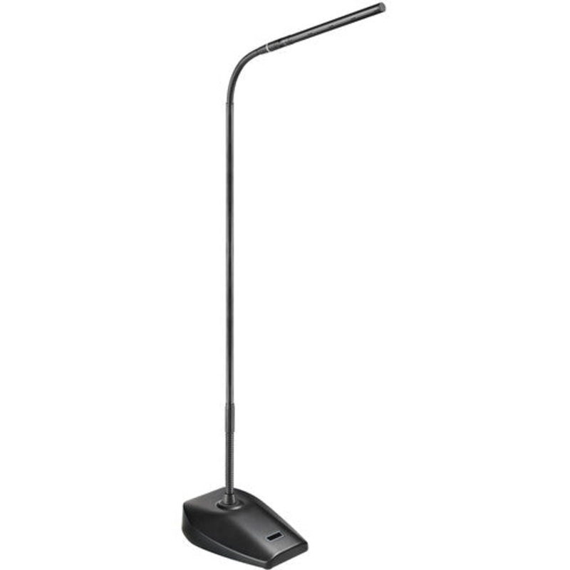 Audio-Technica ES925 MicroLine Condenser Microphone w/Gooseneck, Desk Stand Power Module & Unterminated Cable – 21.1″