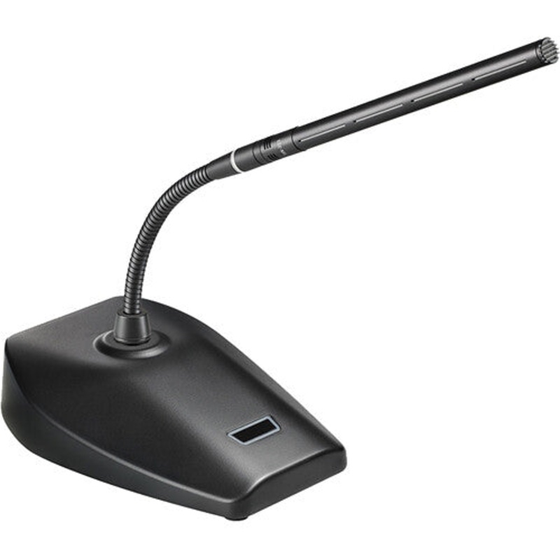Audio-Technica ES925 MicroLine Condenser Microphone w/Gooseneck, Desk Stand Power Module & Unterminated Cable – 4.9″