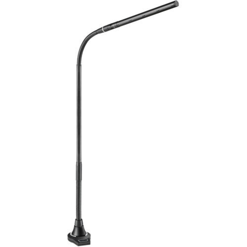Audio-Technica ES925 MicroLine Condenser Microphone w/Gooseneck, Flush-Mount Power Module & 5-Pin XLR – 15.1″
