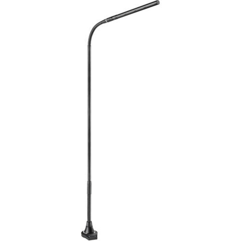 Audio-Technica ES925 MicroLine Condenser Microphone w/Gooseneck, Flush-Mount Power Module & 5-Pin XLR – 21.1″