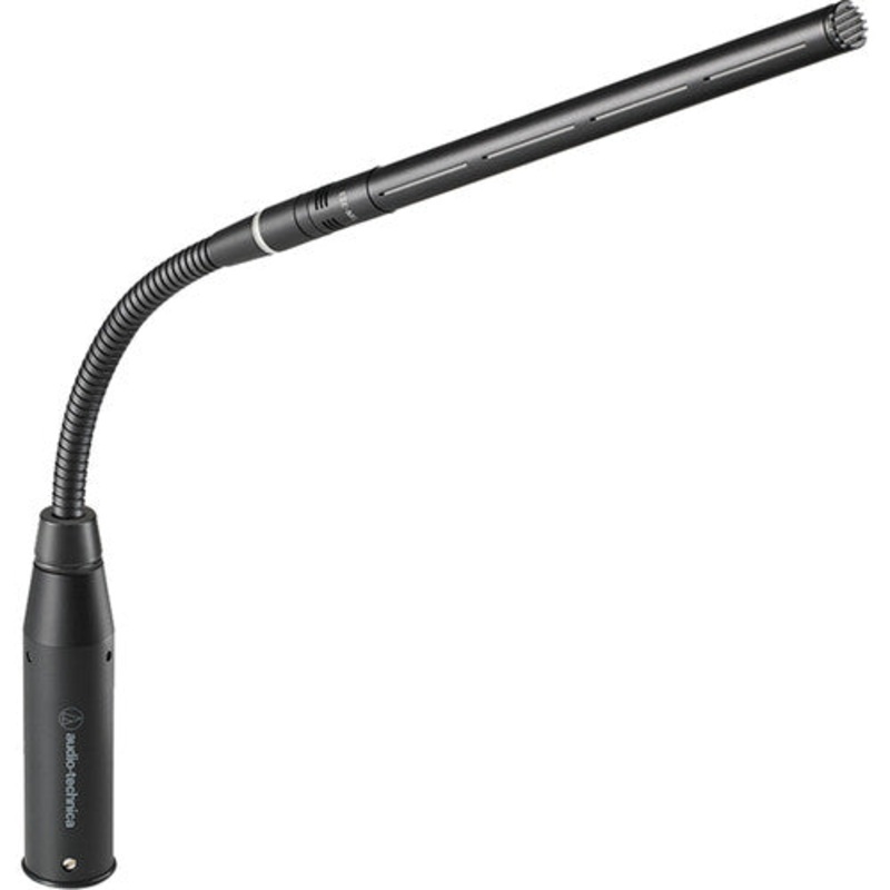 Audio-Technica ES925 MicroLine Condenser Microphone w/Gooseneck & XLR Power Module – 4.9″