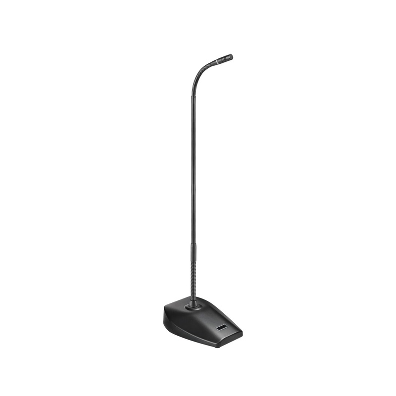 Audio-Technica ESW-T4107/925H18 ESW Desk Stand Transmitter w/ES925 Gooseneck Hypercardioid Microphone – 18″