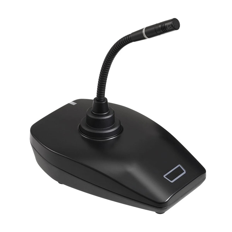 Audio-Technica ESW-T4107/925H6 ESW Desk Stand Transmitter w/ES925 Gooseneck Hypercardioid Microphone – 6″