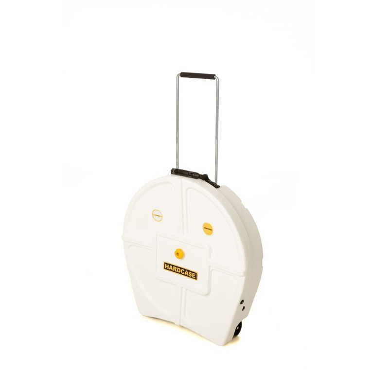 Hardcase HNP9CYM22W 22″ Rolling Cymbal Case (White)