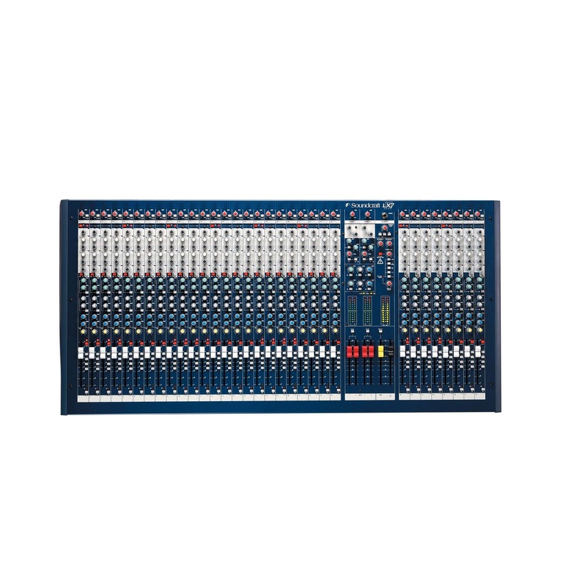 Soundcraft LX7ii Mixing Console w/ 4 Sub Group Outputs – 24 CH