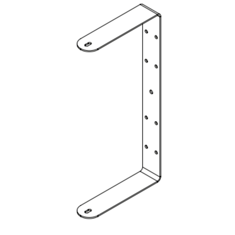 One Systems CFA2.UM 316 Grade (Marine) Stainless Steel U-Bracket For CFA-2.HTH (Black)