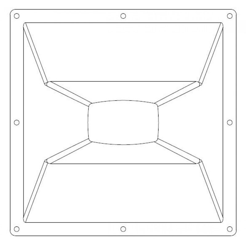 One Systems ET105X60 HORN 105×60 Rotatable Horn For 112.HTH