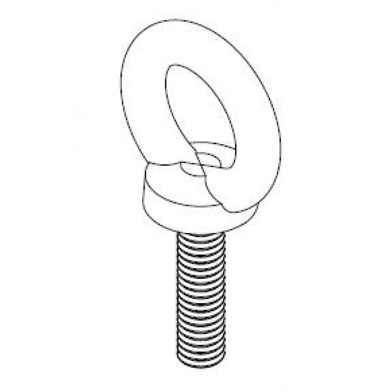 One Systems M8.EYEBOLTKIT.M M8 316 Grade (Marine) Eyebolt 4-Pack