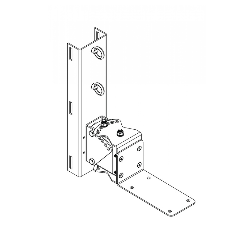 One Systems PM3.M 316 Grade (Marine) Stainless Steel Pole Mount Bracket For 108.STC, 108.HTC, 108.HTH, 208.HTC And 108.HSB (White)