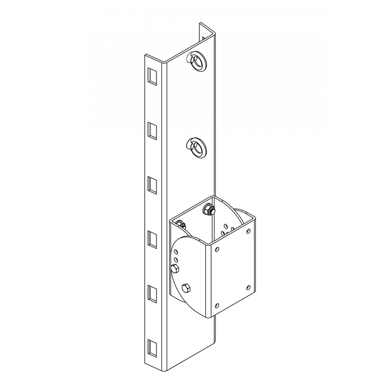 One Systems PM4.M 316 Grade (Marine) Stainless Steel Pole Mount Bracket For 112.HTH, 118.HSB, 212.HC, 312.HC and CFA-2.HTH (White)