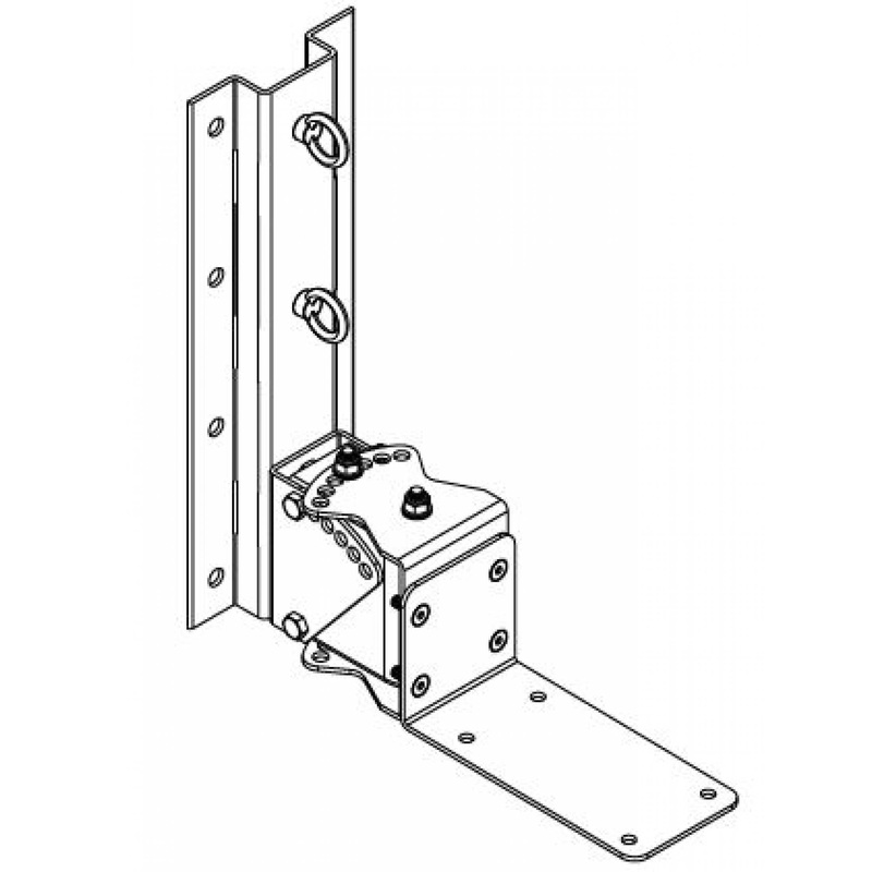 One Systems PT38.M 316 Grade (Marine) Stainless Steel Pan / Tilt Bracket For 108.STC, 108.HTC, 108.HTH, 208.HTC And 108.HSB (Black)