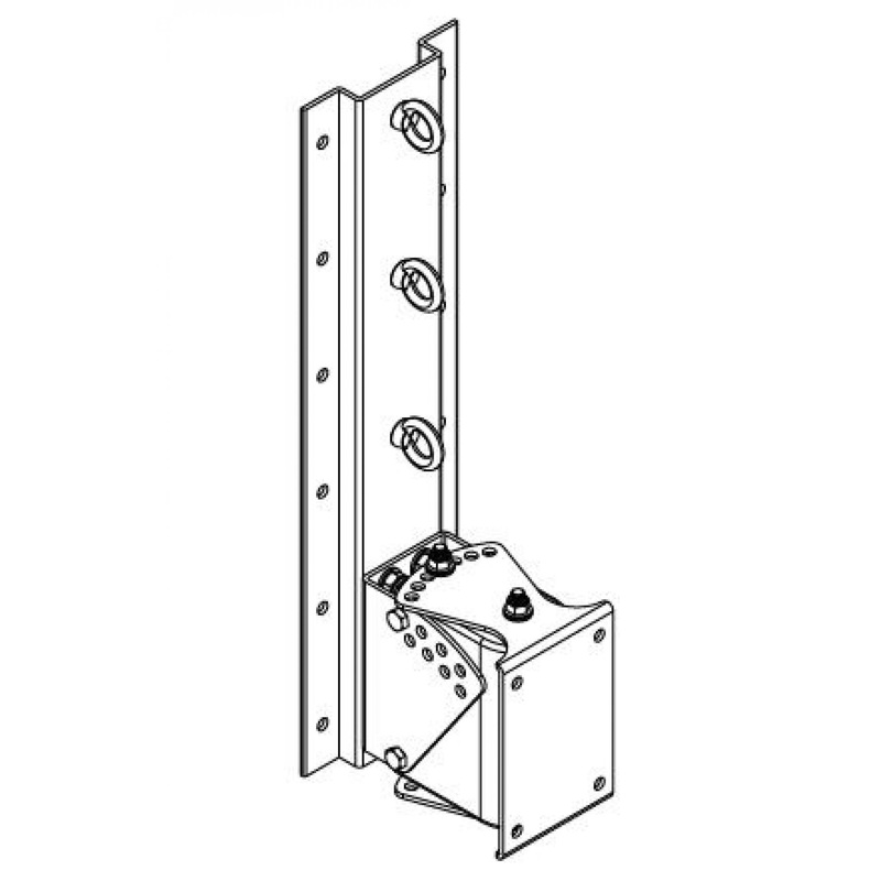 One Systems PT76.M 316 Grade (Marine) Stainless Steel Pan/Tilt Bracket For 112.HTH, 118.HSB, 212.HC, 312.HC And CFA-2.HTH (Black)