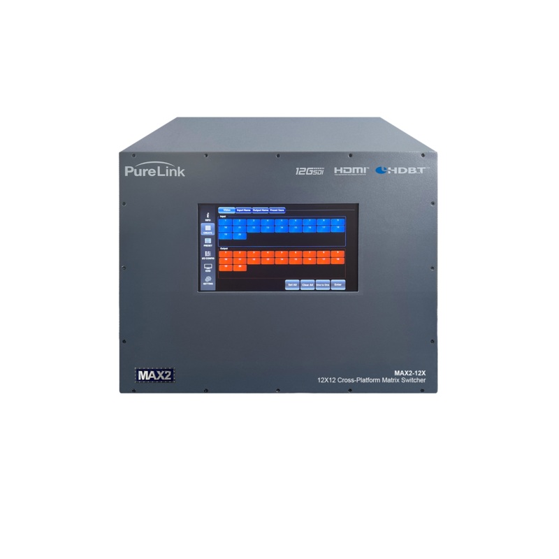 PureLink MAX2-12X 1212 Media Axis 2 4K60 Cross Platform Matrix Switcher Frame