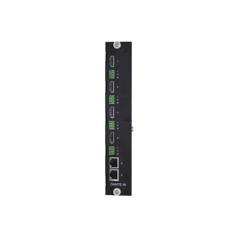 PureLink PM-HIS4-DA-U 4K Dante Audio w/HDMI Input Card for PM Switchers