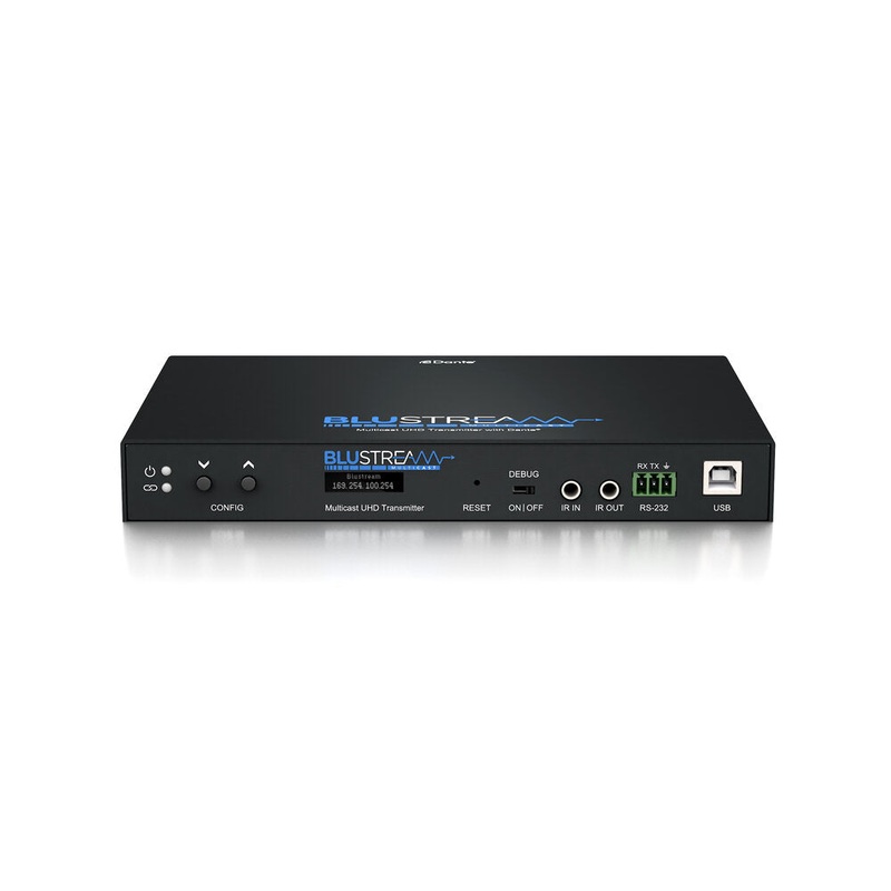 Blustream IP250UHD-TX 10Gbps AVoIP Transmitter Over 1Gb Network With Dante