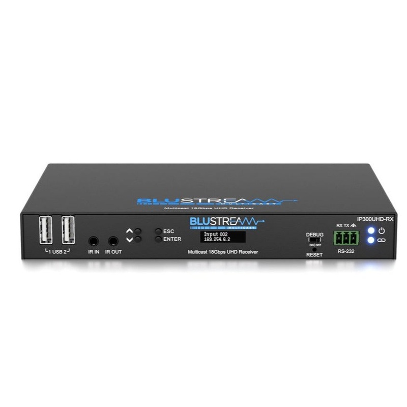 Blustream IP300UHD-RX IP Multicast HDMI2.0 Video Receiver