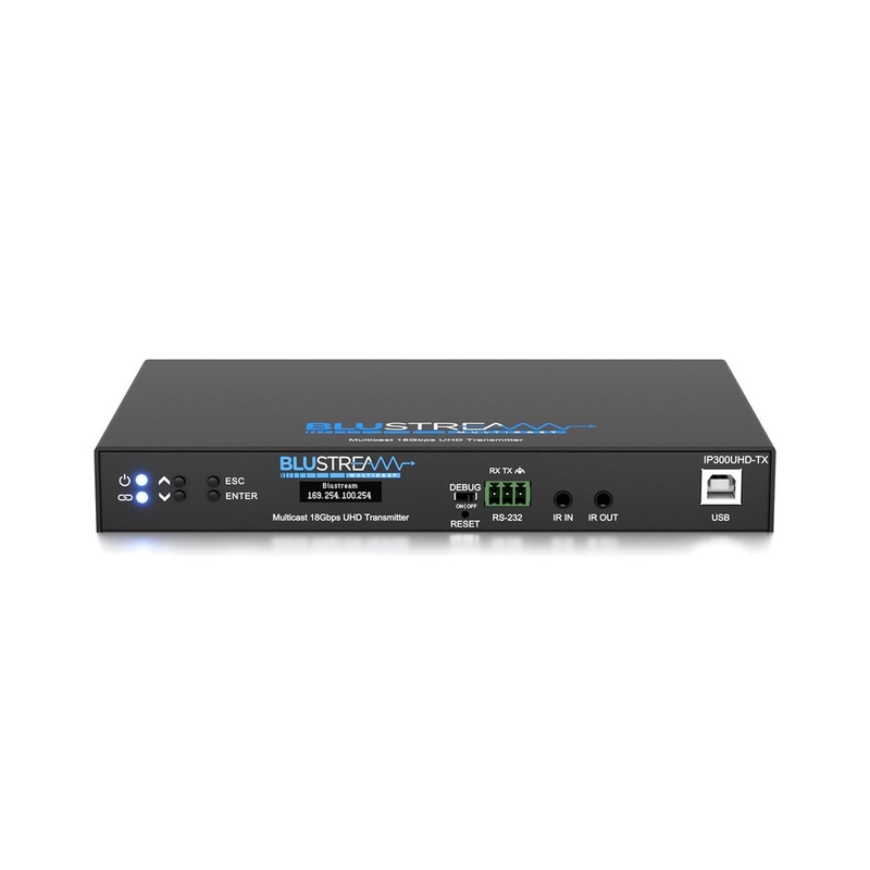 Blustream IP300UHD-TX 18Gbps AVoIP Transmitter Over 1Gb Network