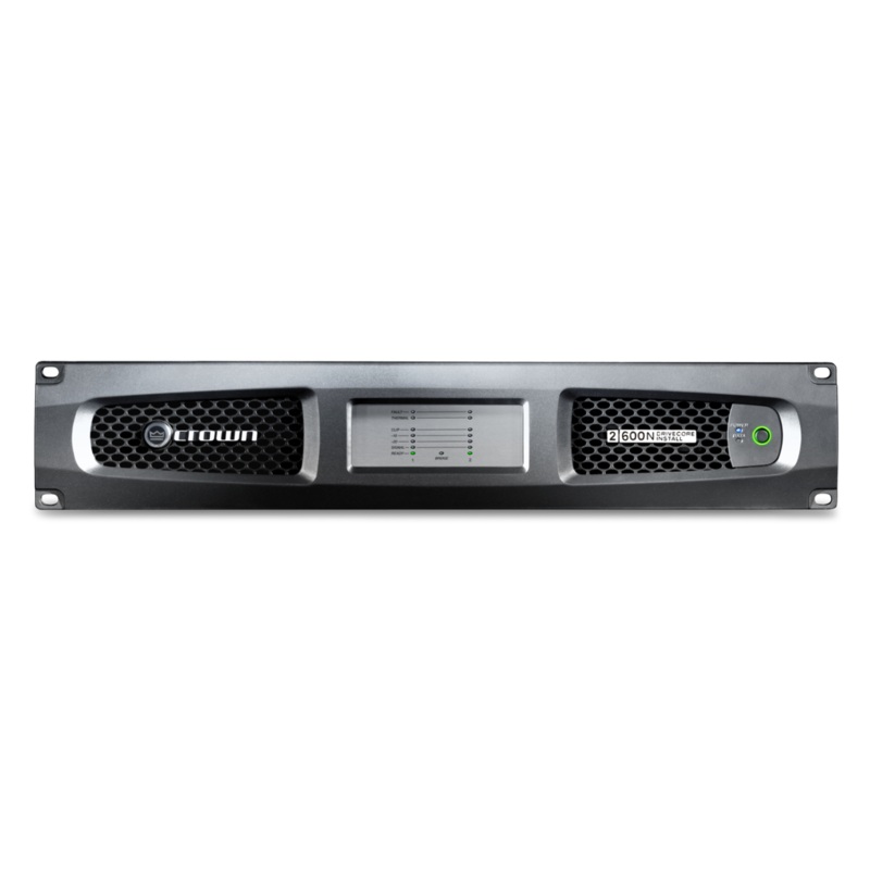 Crown DCI2X600N 2 Channel 600W @ 4 Power Amplifier With BLU Link 70V/100V / EN 54-16 Compliant For Life Safety Applications