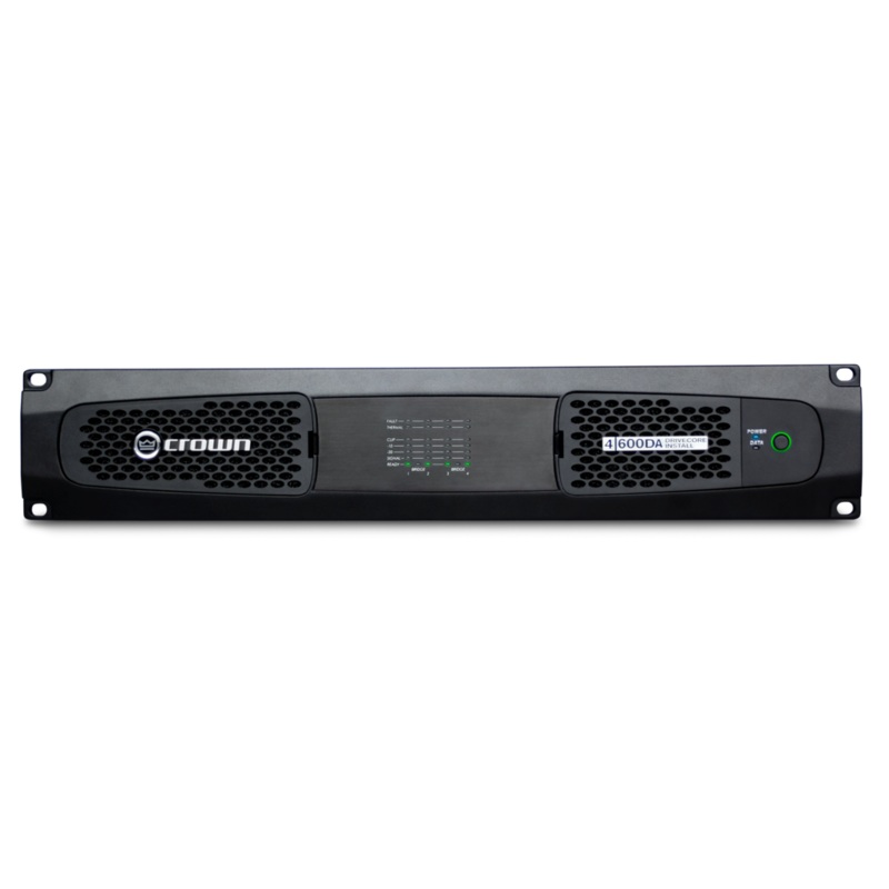 Crown DCI4X600DA 4 Channel 600W @ 4 Power Amplifier with Dante / AES67 Networked Audio And 70V/100V