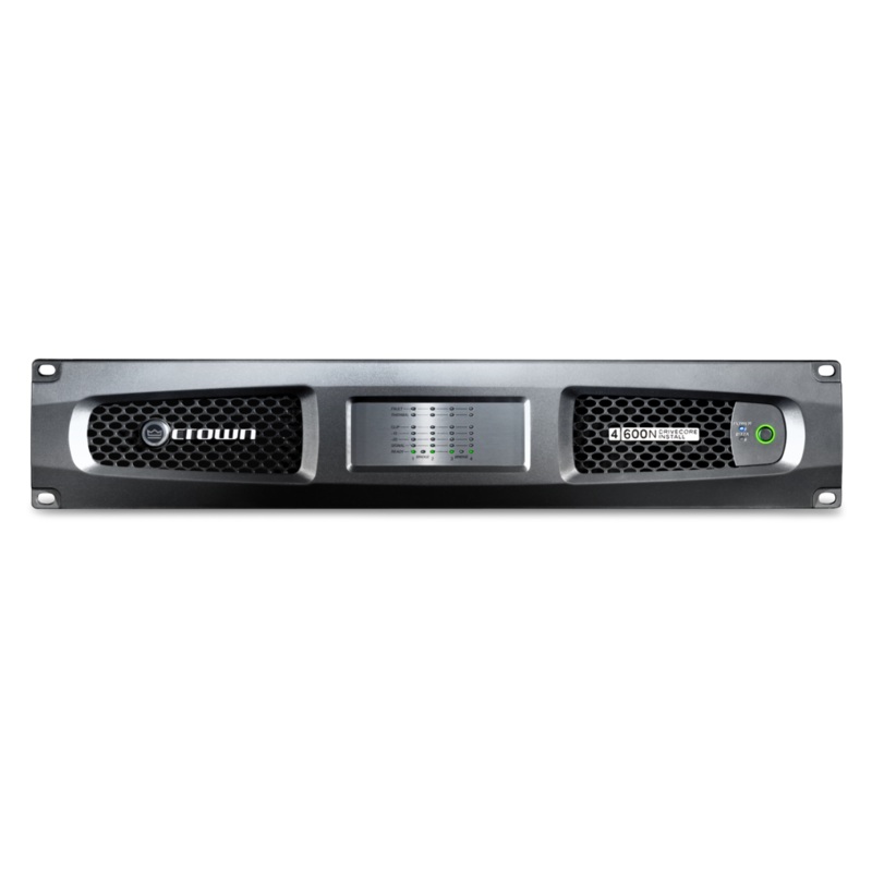 Crown DCI4X600N 4 Channel 600W @ 4 Power Amplifier With BLU Link 70V/100V / EN 54-16 Compliant For Life Safety Applications