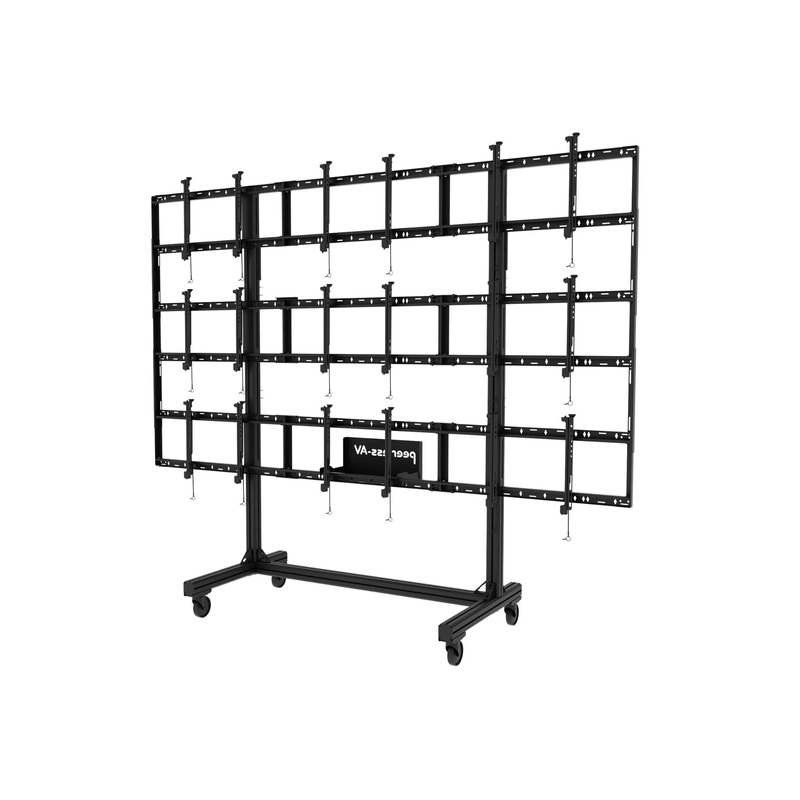 Peerless-AV DS-C555-3X3 Portable Video Wall Cart for 46 to 55″ Displays