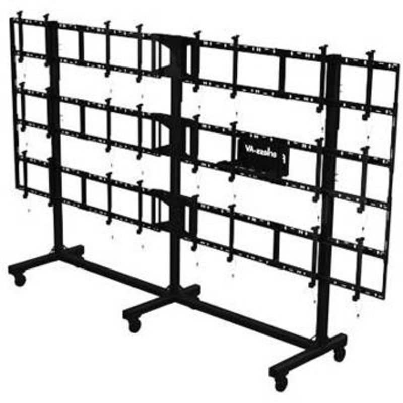 Peerless-AV DS-C555-4X3 Portable Video Wall Cart for 46 to 55″ Displays
