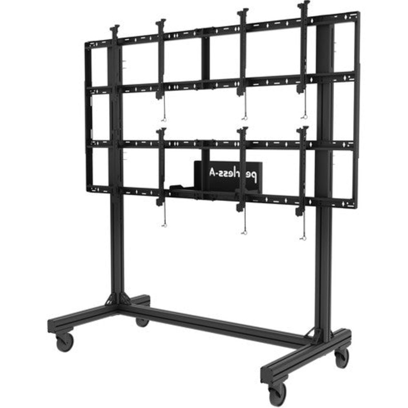 Peerless-AV DS-C560-2X2 Portable Video Wall Cart for 46 to 60″ Displays