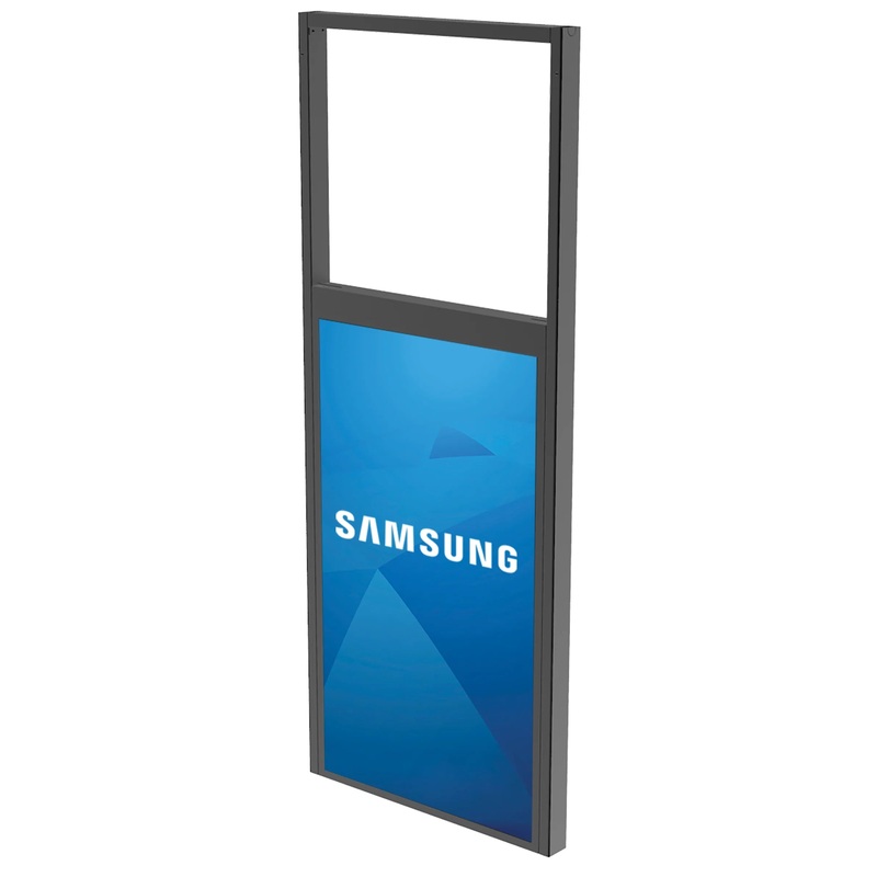 Peerless-AV DS-OM55ND-CEIL SmartMount Digital Menu Board Ceiling Mount w/8-Point Adjustment for 46 to 48″ Displays (3×1 Configuration)