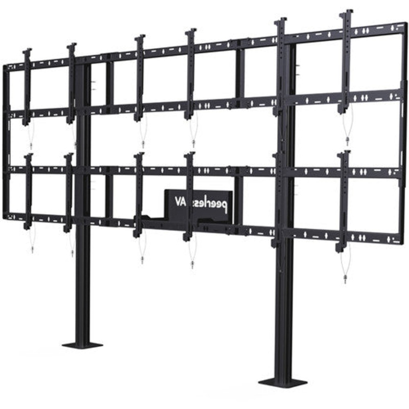 Peerless-AV DS-S555-3X2 Modular Video Wall Pedestal Mount for 46 to 55″ Displays (3×2 Configuration)
