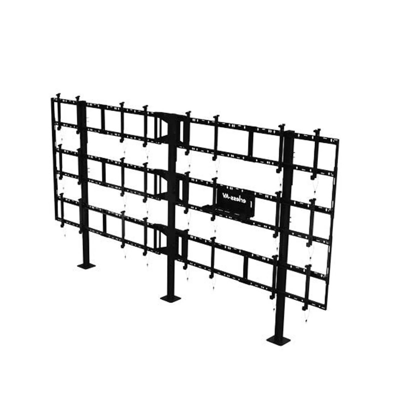 Peerless-AV DS-S555-4X3 Modular Video Wall Pedestal Mount for 46 to 55″ Displays (4×3 Configuration)