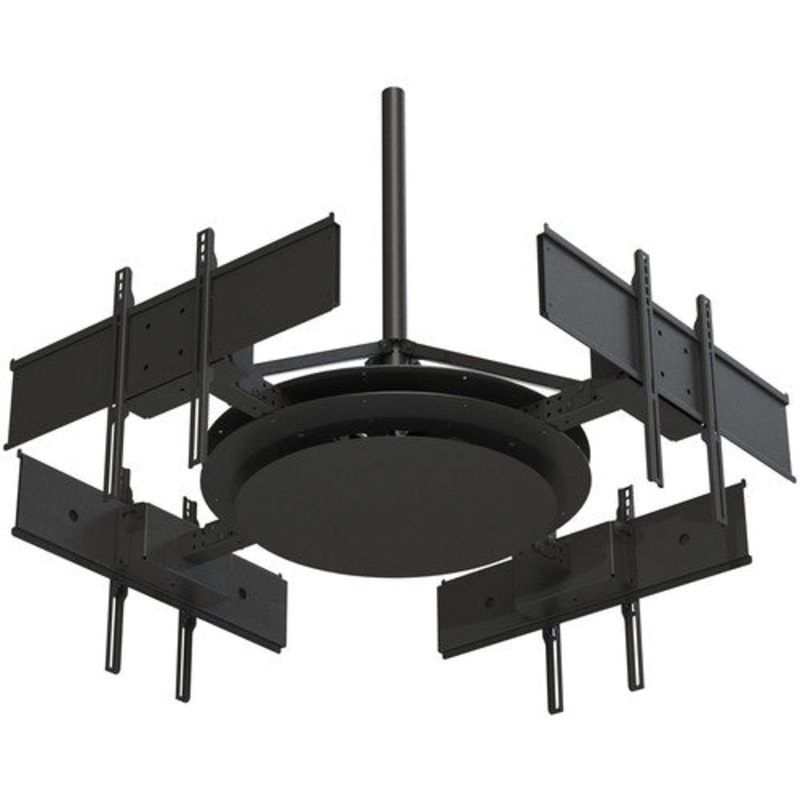 Peerless-AV DST975-4 Multi-Display Ceiling Mount with Four Telescoping Arms for 37 to 75″ Displays