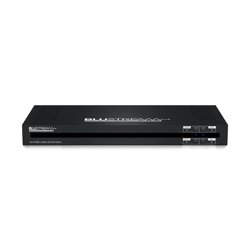 Blustream CMX44CS Contractor 4×4 4K HDMI Matrix With Audio Breakout – 18Gbps