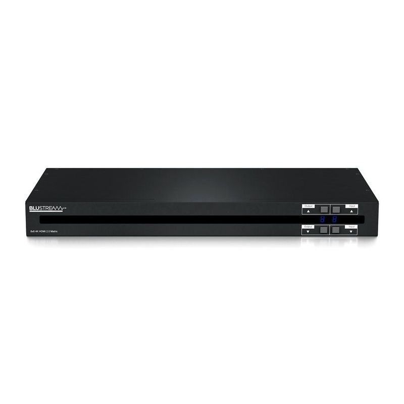Blustream CMX88AB Contractor 8×8 4K HDMI Matrix With Audio Breakout – 18Gbps