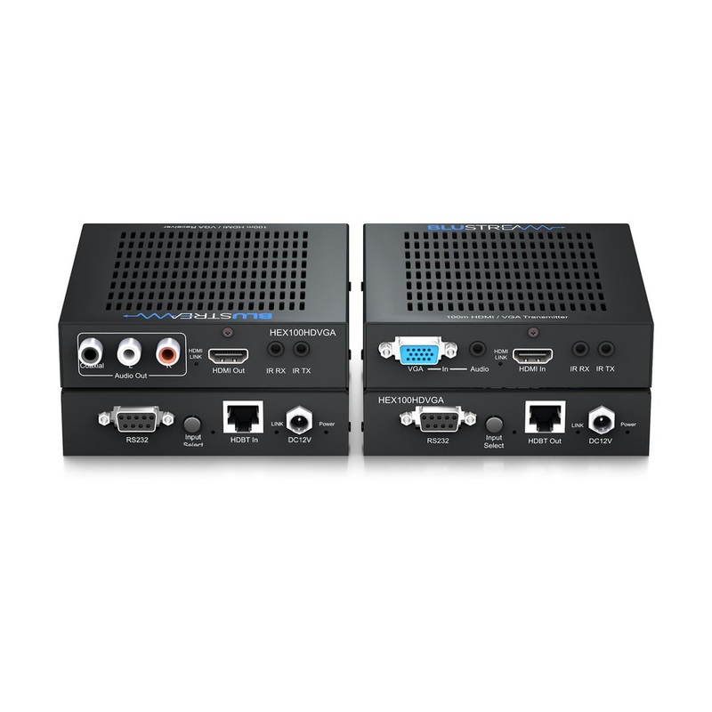 Blustream HEX100HDVGA-KIT HDBT 4k60 Extender Kit With VGA Inpput – 70m