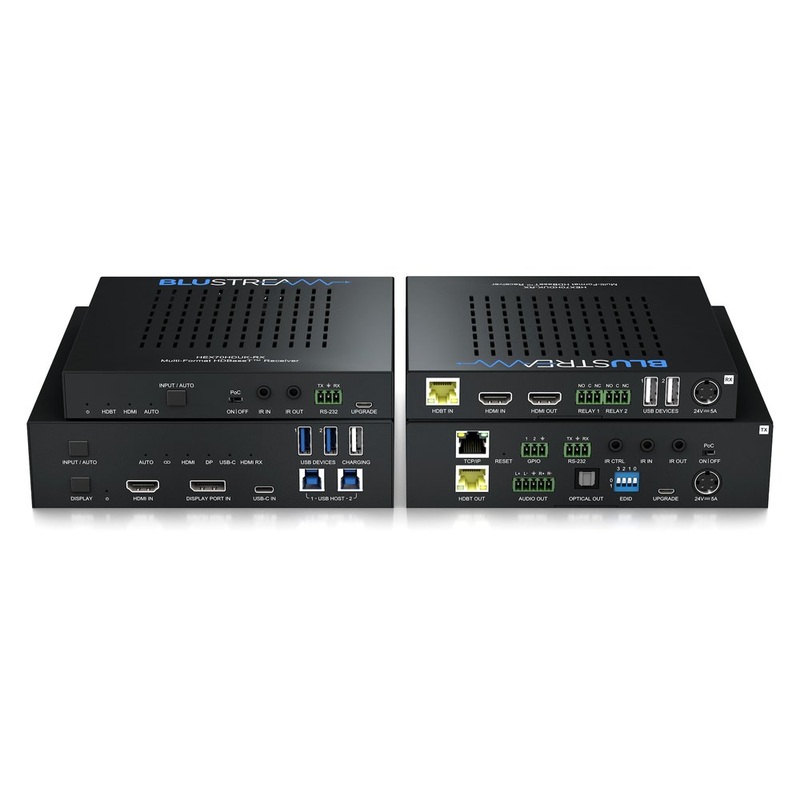 Blustream HEX70HDUK-KIT HDBT 4k60 Extender Kit With Display Port & USB-C – 70m