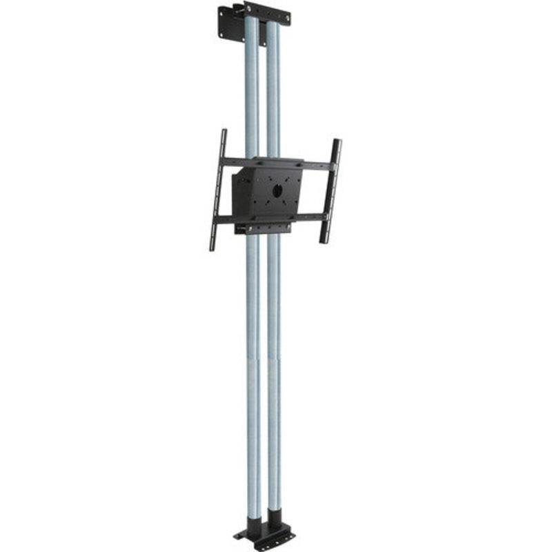 Peerless-AV MOD-FW2KIT300 Modular Series Dual Pole Floor-to-Wall Kit for 46 to 90″ Displays (Chrome Poles)