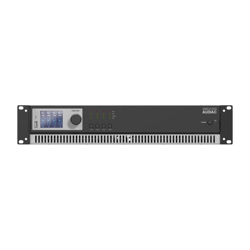 Audac SMQ1250 WaveDynamics Quad-Channel Power Amplifier 4x1250W