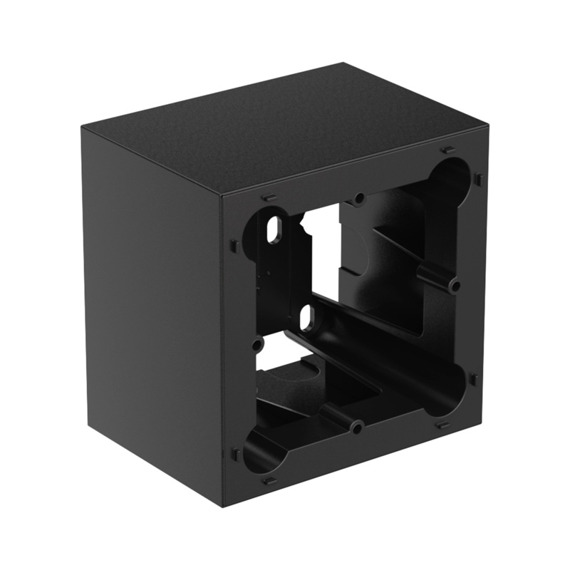 Audac WB200/SB Surface Mount Wall Box – 80×80 (Black)