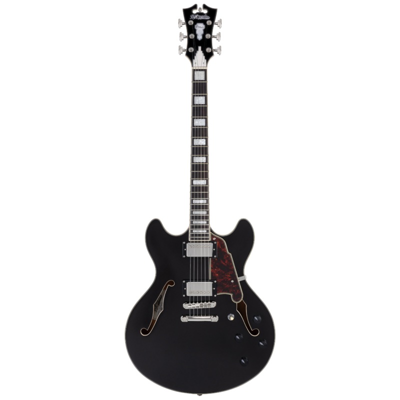 D’Angelico PREMIER DC Series Semi Hollow-Body Electric Guitar (Black Flake)